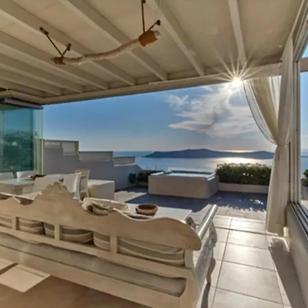 Sunset View Santorini With Outdoor Jacuzzi